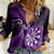 New Zealand Darts Women Casual Shirt Happiness Is A Tight Threesome Maori Purple LT14 Female Purple - Polynesian Pride