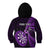 Personalised New Zealand Darts Kid Hoodie Happiness Is A Tight Threesome Maori Purple LT14 - Polynesian Pride