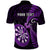 Personalised New Zealand Darts Polo Shirt Happiness Is A Tight Threesome Maori Purple LT14 - Polynesian Pride