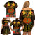 Papua New Guinea Central Province Family Matching Off Shoulder Short Dress and Hawaiian Shirt Papua Niugini Coat Of Arms With Flag Style LT14 - Polynesian Pride