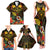 Papua New Guinea Chimbu Province Family Matching Tank Maxi Dress and Hawaiian Shirt Papua Niugini Coat Of Arms With Flag Style LT14 - Polynesian Pride