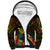 Papua New Guinea Chimbu Province Sherpa Hoodie Papua Niugini Coat Of Arms With Flag Style LT14 Unisex Black - Polynesian Pride