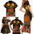 Papua New Guinea Western Province Family Matching Short Sleeve Bodycon Dress and Hawaiian Shirt Papua Niugini Coat Of Arms With Flag Style LT14 - Polynesian Pride