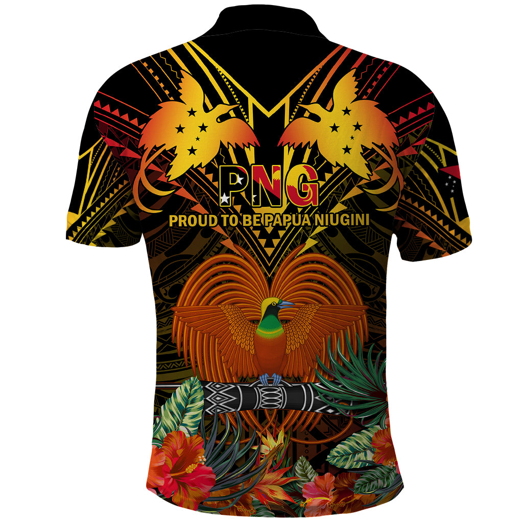 Papua New Guinea Western Province Polo Shirt Papua Niugini Coat Of Arms With Flag Style LT14 - Polynesian Pride