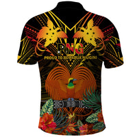 Papua New Guinea Western Province Polo Shirt Papua Niugini Coat Of Arms With Flag Style LT14 - Polynesian Pride