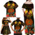 Papua New Guinea Southern Highlands Province Family Matching Off Shoulder Maxi Dress and Hawaiian Shirt Papua Niugini Coat Of Arms With Flag Style LT14 - Polynesian Pride