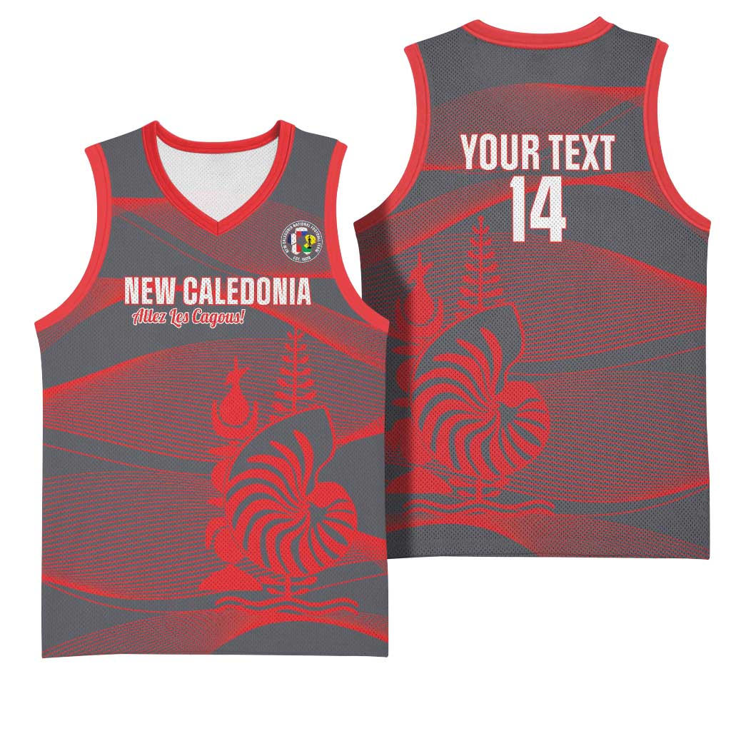 Custom New Caledonia Football Basketball Jersey Allez Les Cagous Grey Version - Polynesian Pride