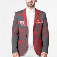 Custom New Caledonia Football Blazer Allez Les Cagous Grey Version - Polynesian Pride