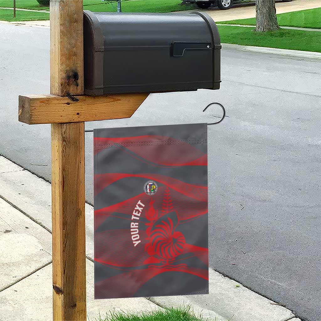 Custom New Caledonia Football Garden Flag Allez Les Cagous Grey Version - Polynesian Pride