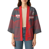 Custom New Caledonia Football Kimono Allez Les Cagous Grey Version - Polynesian Pride