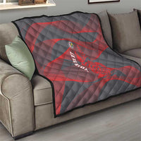 Custom New Caledonia Football Quilt Allez Les Cagous Grey Version - Polynesian Pride