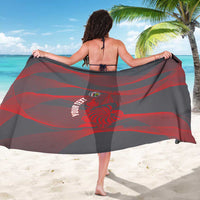 Custom New Caledonia Football Sarong Allez Les Cagous Grey Version - Polynesian Pride