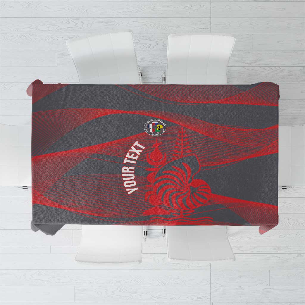 Custom New Caledonia Football Tablecloth Allez Les Cagous Grey Version LT14 Grey - Polynesian Pride