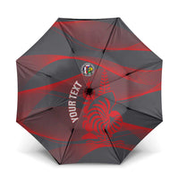 Custom New Caledonia Football Umbrella Allez Les Cagous Grey Version - Polynesian Pride