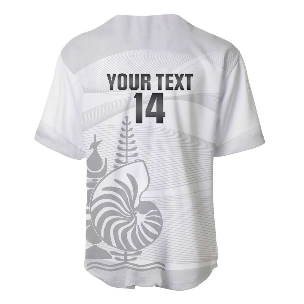 Custom New Caledonia Football Baseball Jersey Allez Les Cagous White Version - Polynesian Pride