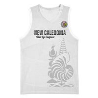Custom New Caledonia Football Basketball Jersey Allez Les Cagous White Version LT14 Unisex White - Polynesian Pride