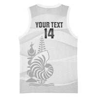 Custom New Caledonia Football Basketball Jersey Allez Les Cagous White Version LT14 - Polynesian Pride