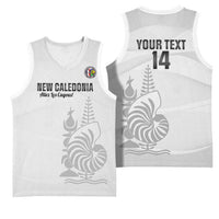 Custom New Caledonia Football Basketball Jersey Allez Les Cagous White Version LT14 - Polynesian Pride