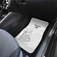 Custom New Caledonia Football Car Mats Allez Les Cagous White Version - Polynesian Pride