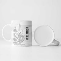 Custom New Caledonia Football Ceramic Mug Allez Les Cagous White Version LT14 - Polynesian Pride