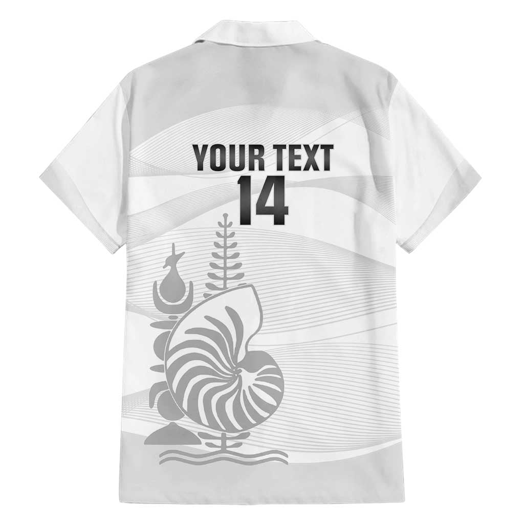 Custom New Caledonia Football Family Matching Long Sleeve Bodycon Dress and Hawaiian Shirt Allez Les Cagous White Version - Polynesian Pride