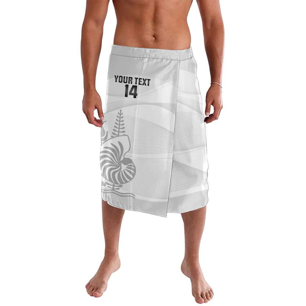 Custom New Caledonia Football Lavalava Allez Les Cagous White Version - Polynesian Pride