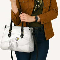 Custom New Caledonia Football Leather Bag Allez Les Cagous White Version - Polynesian Pride