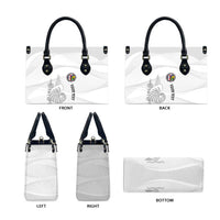 Custom New Caledonia Football Leather Bag Allez Les Cagous White Version - Polynesian Pride