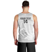 Custom New Caledonia Football Men Tank Top Allez Les Cagous White Version - Polynesian Pride