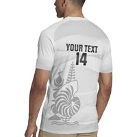 Custom New Caledonia Football Rugby Jersey Allez Les Cagous White Version - Polynesian Pride
