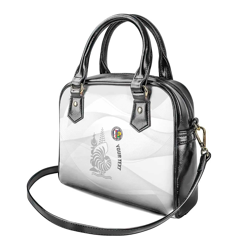 Custom New Caledonia Football Shoulder Handbag Allez Les Cagous White Version - Polynesian Pride