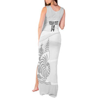 Custom New Caledonia Football Tank Maxi Dress Allez Les Cagous White Version - Polynesian Pride