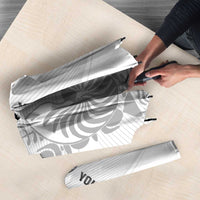 Custom New Caledonia Football Umbrella Allez Les Cagous White Version - Polynesian Pride