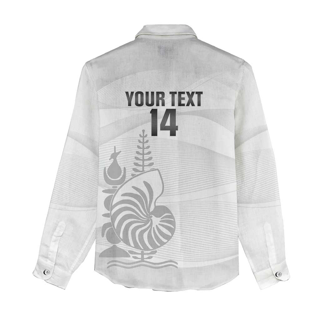 Custom New Caledonia Football Women Casual Shirt Allez Les Cagous White Version - Polynesian Pride