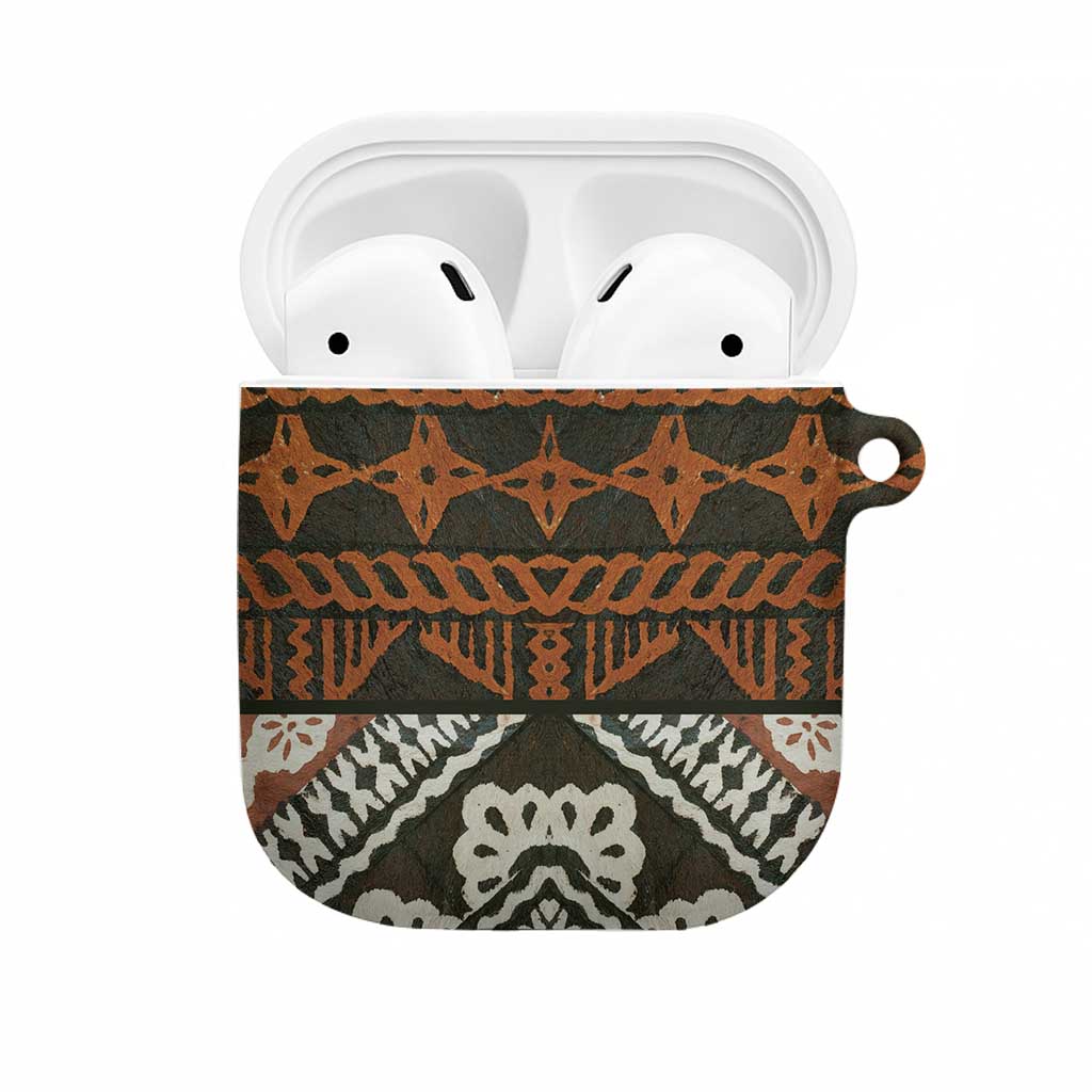 Bula Fiji Tapa AirPods Case Fijian Masi Vintage Vibes - Polynesian Pride