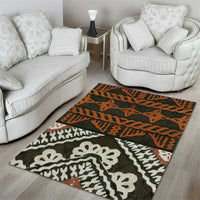 Bula Fiji Tapa Area Rug Fijian Masi Vintage Vibes - Polynesian Pride