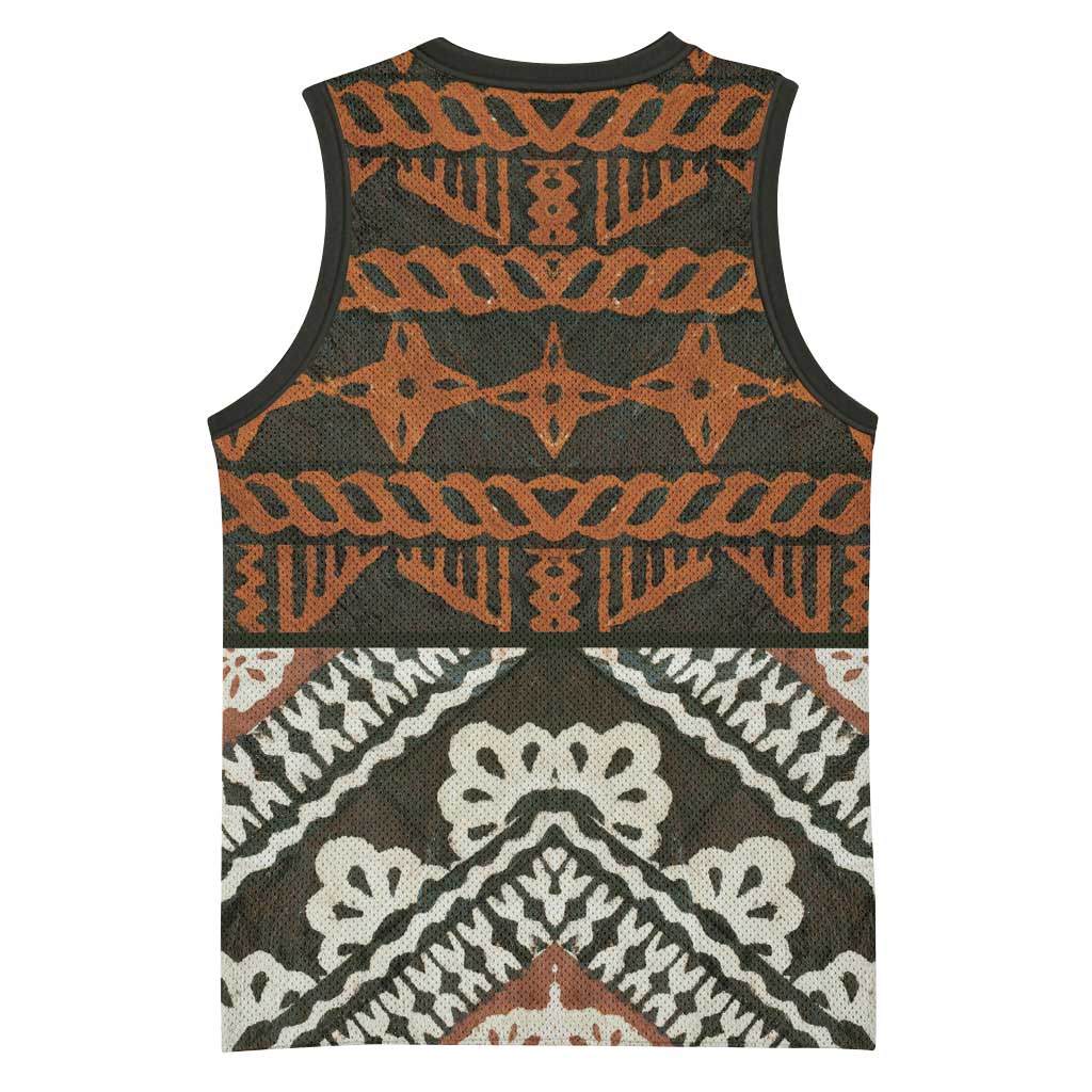 Bula Fiji Tapa Basketball Jersey Fijian Masi Vintage Vibes - Polynesian Pride