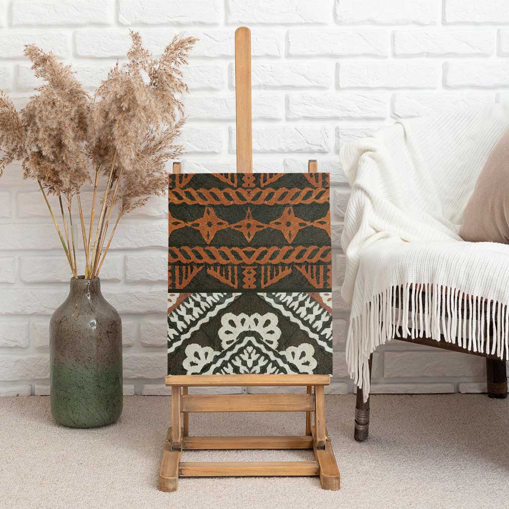 Bula Fiji Tapa Canvas Wall Art Fijian Masi Vintage Vibes - Polynesian Pride
