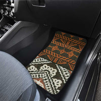 Bula Fiji Tapa Car Mats Fijian Masi Vintage Vibes - Polynesian Pride