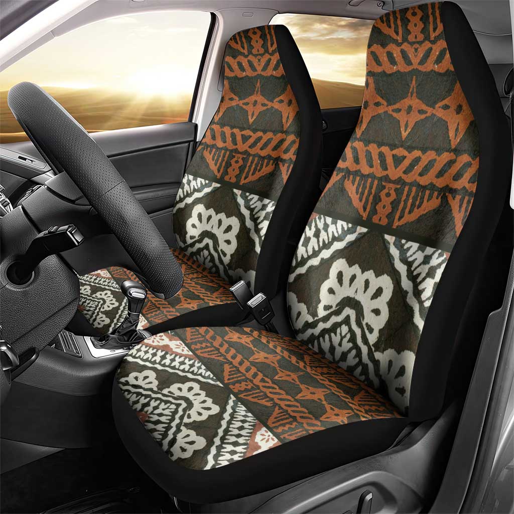 Bula Fiji Tapa Car Seat Cover Fijian Masi Vintage Vibes - Polynesian Pride