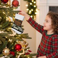 Bula Fiji Tapa Christmas Stocking Fijian Masi Vintage Vibes - Polynesian Pride