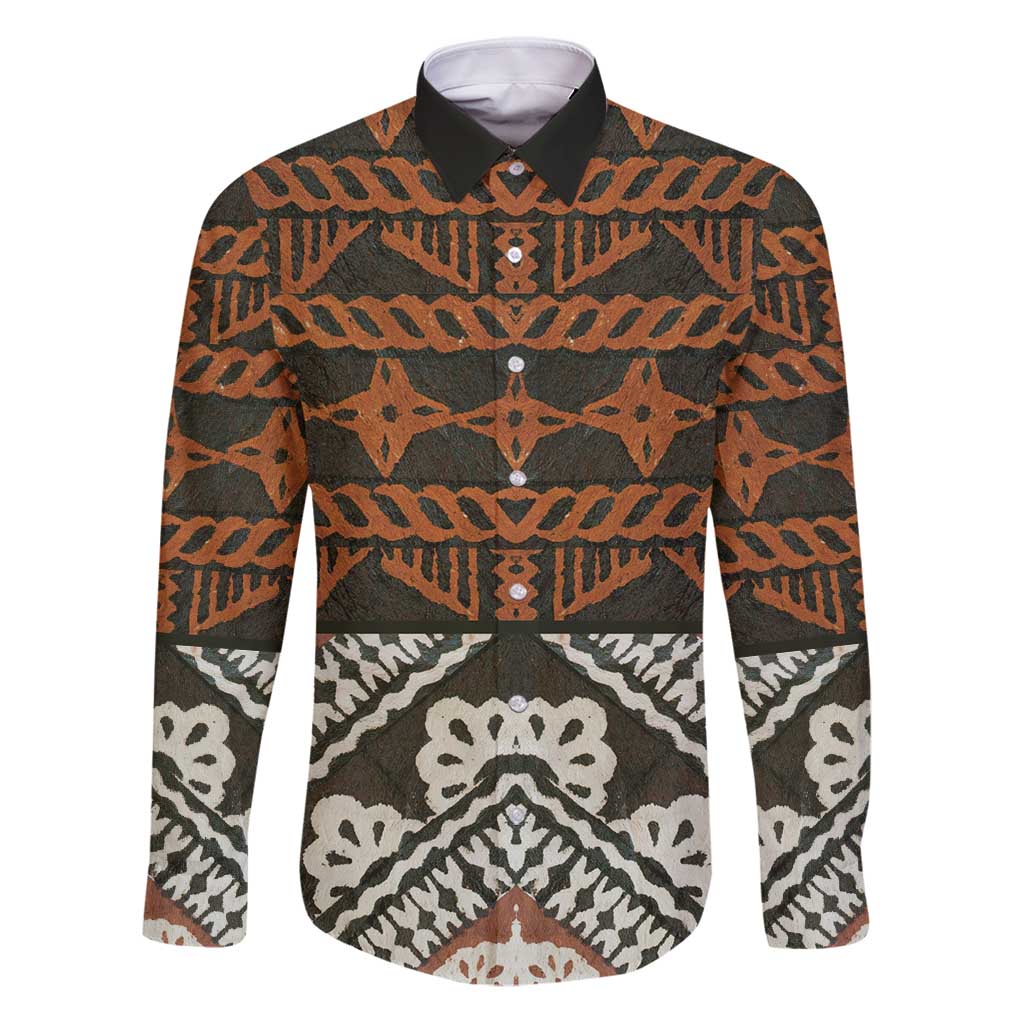 Bula Fiji Tapa Family Matching Puletasi and Hawaiian Shirt Fijian Masi Vintage Vibes - Polynesian Pride