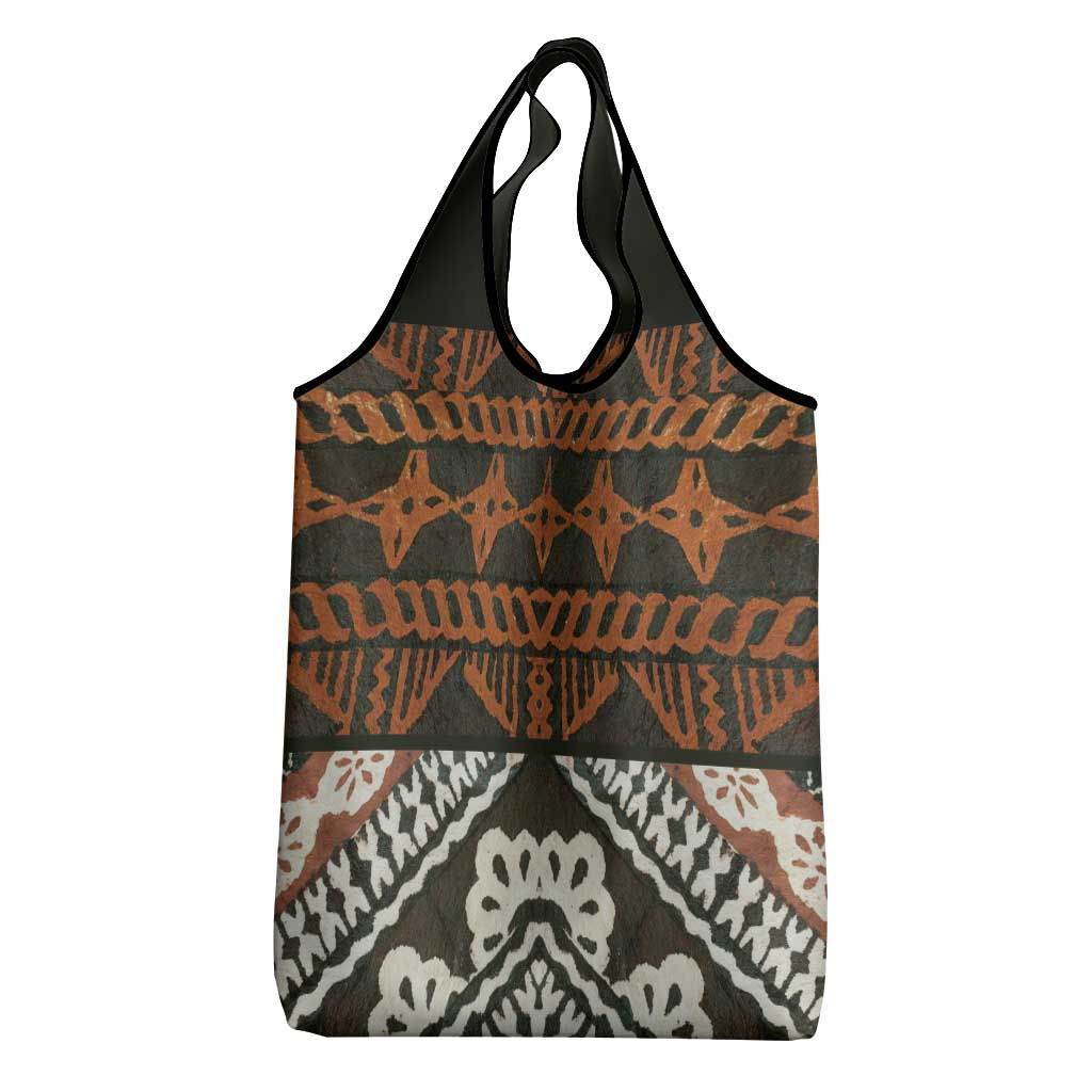 Bula Fiji Tapa Grocery Bag Fijian Masi Vintage Vibes LT14 - Polynesian Pride