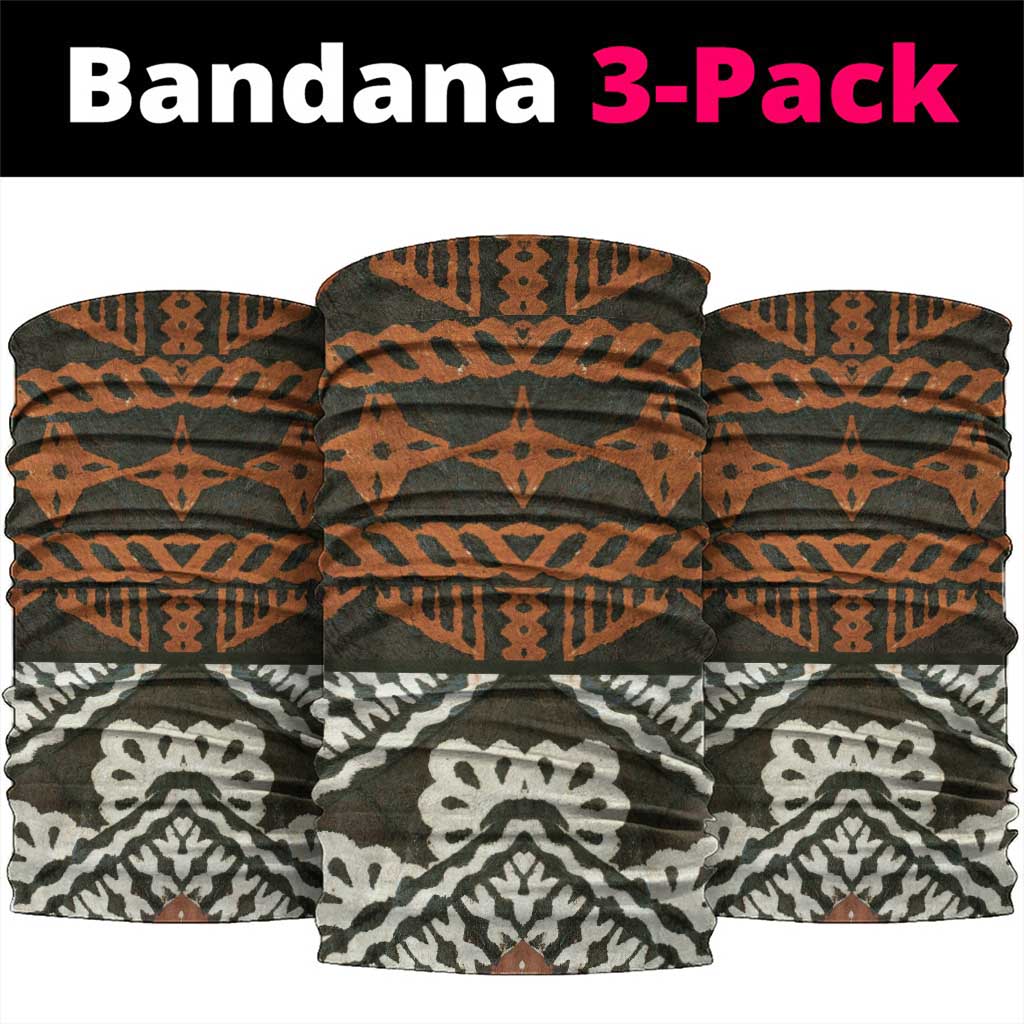 Bula Fiji Tapa Neck Gaiter Fijian Masi Vintage Vibes - Polynesian Pride