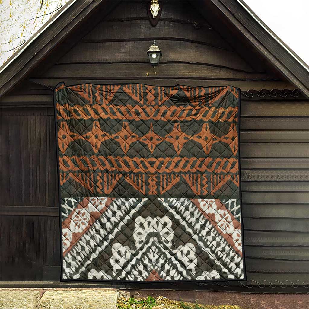 Bula Fiji Tapa Quilt Fijian Masi Vintage Vibes - Polynesian Pride