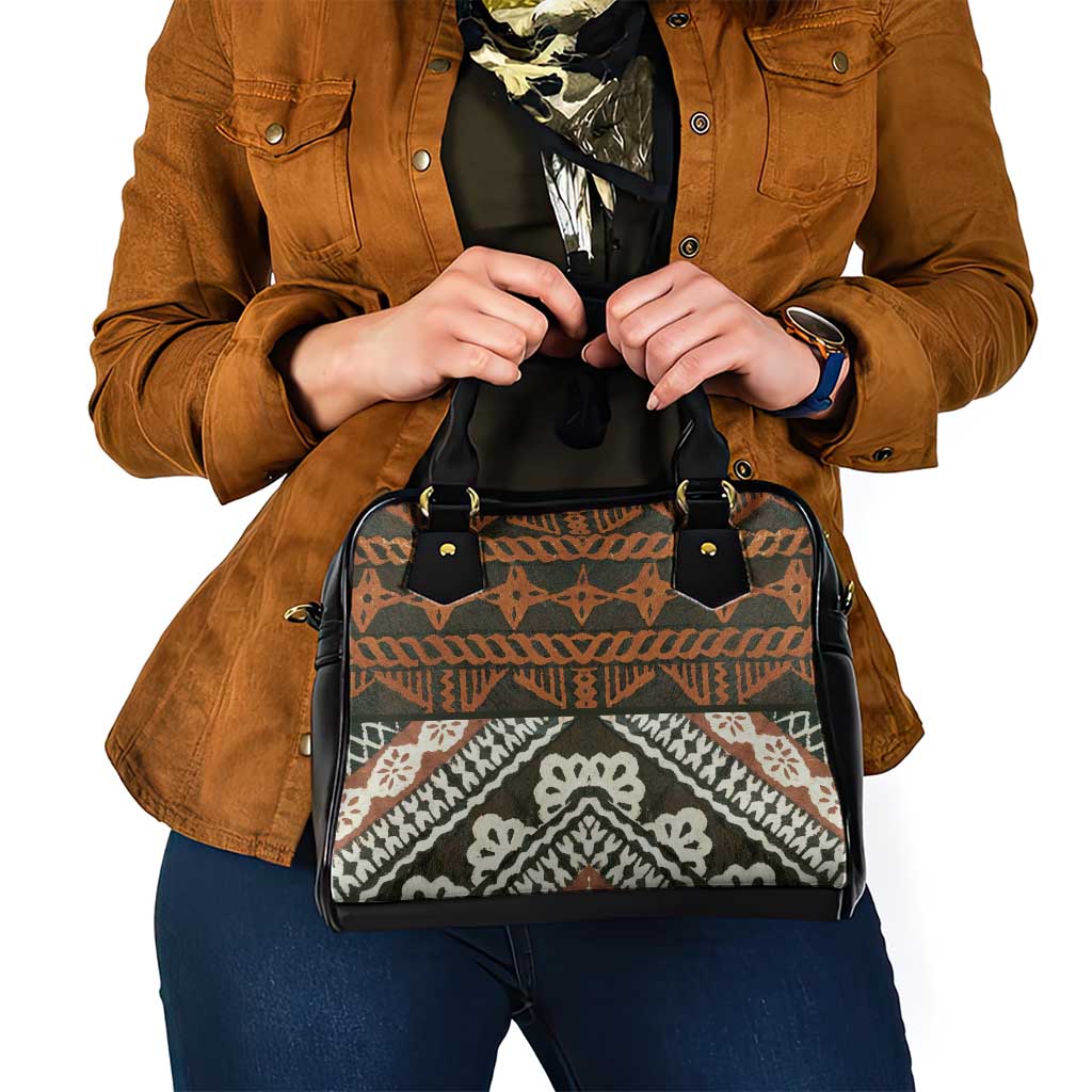 Bula Fiji Tapa Shoulder Handbag Fijian Masi Vintage Vibes - Polynesian Pride
