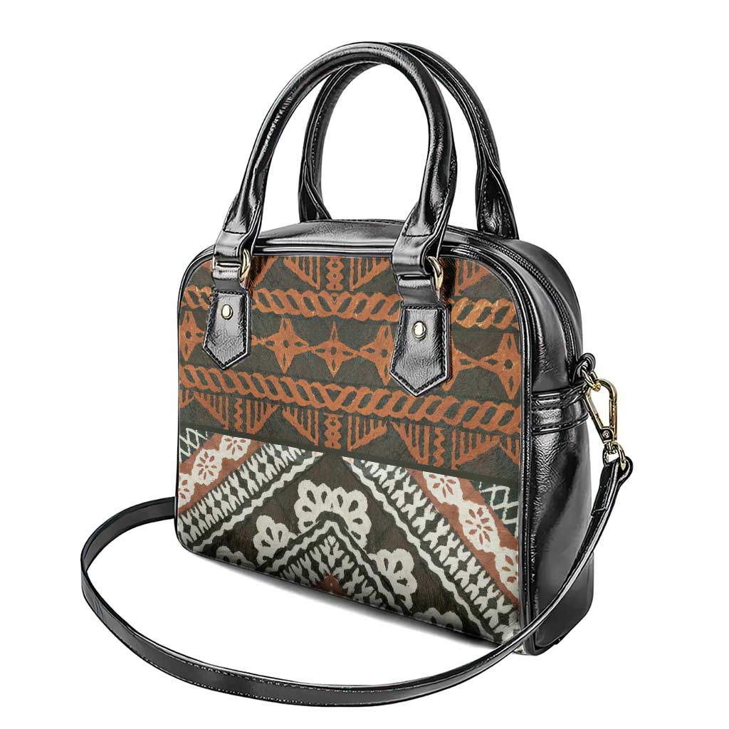 Bula Fiji Tapa Shoulder Handbag Fijian Masi Vintage Vibes - Polynesian Pride