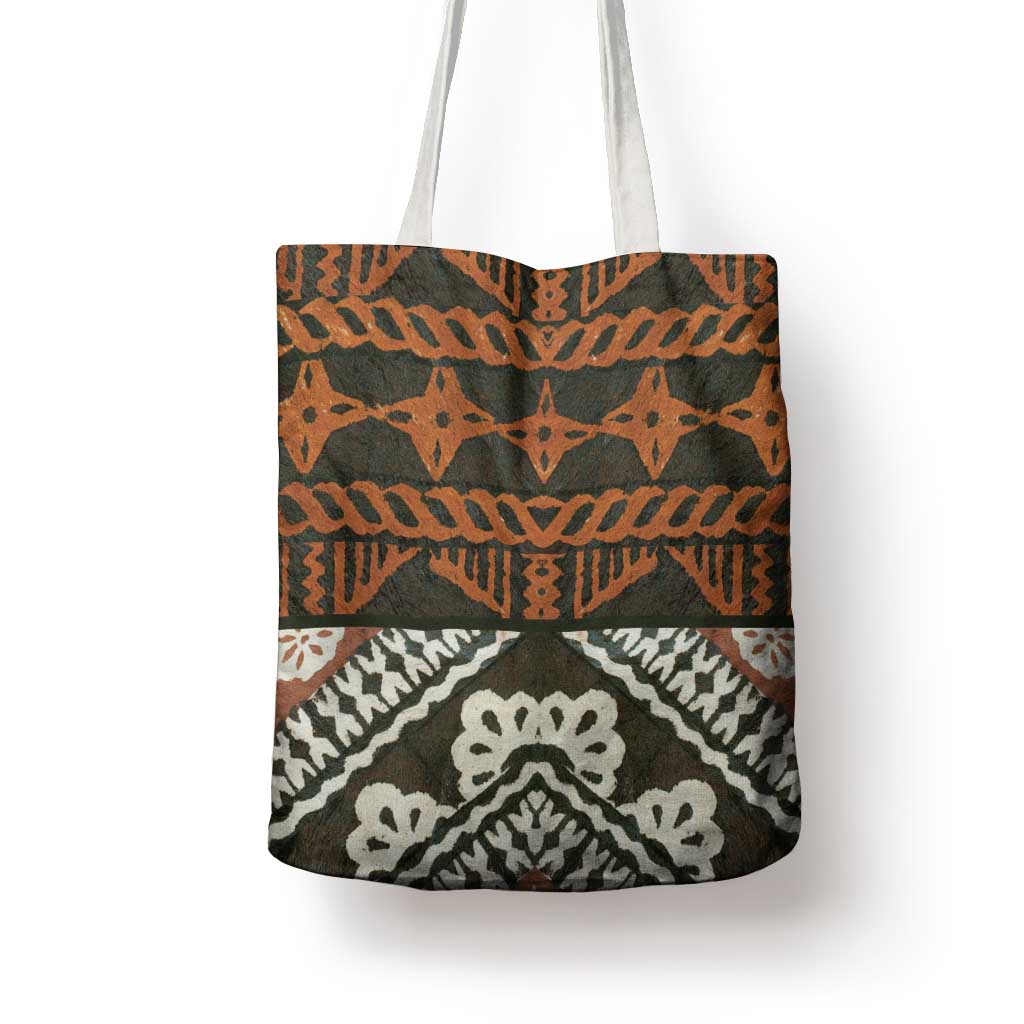 Bula Fiji Tapa Tote Bag Fijian Masi Vintage Vibes - Polynesian Pride