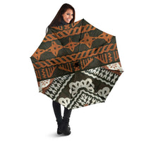 Bula Fiji Tapa Umbrella Fijian Masi Vintage Vibes - Polynesian Pride