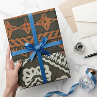 Bula Fiji Tapa Wrapping Paper Fijian Masi Vintage Vibes LT14 - Polynesian Pride